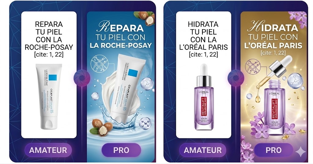 Comparativa amateur vs pro 3