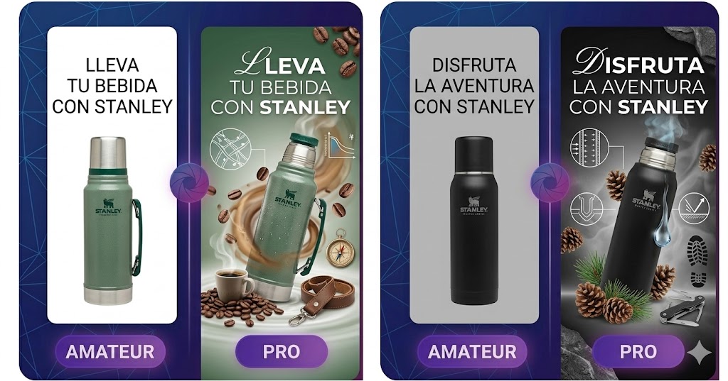 Comparativa amateur vs pro 1